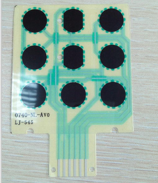 玩具導電膜,發(fā)熱膜碳漿線路,感應薄膜開關