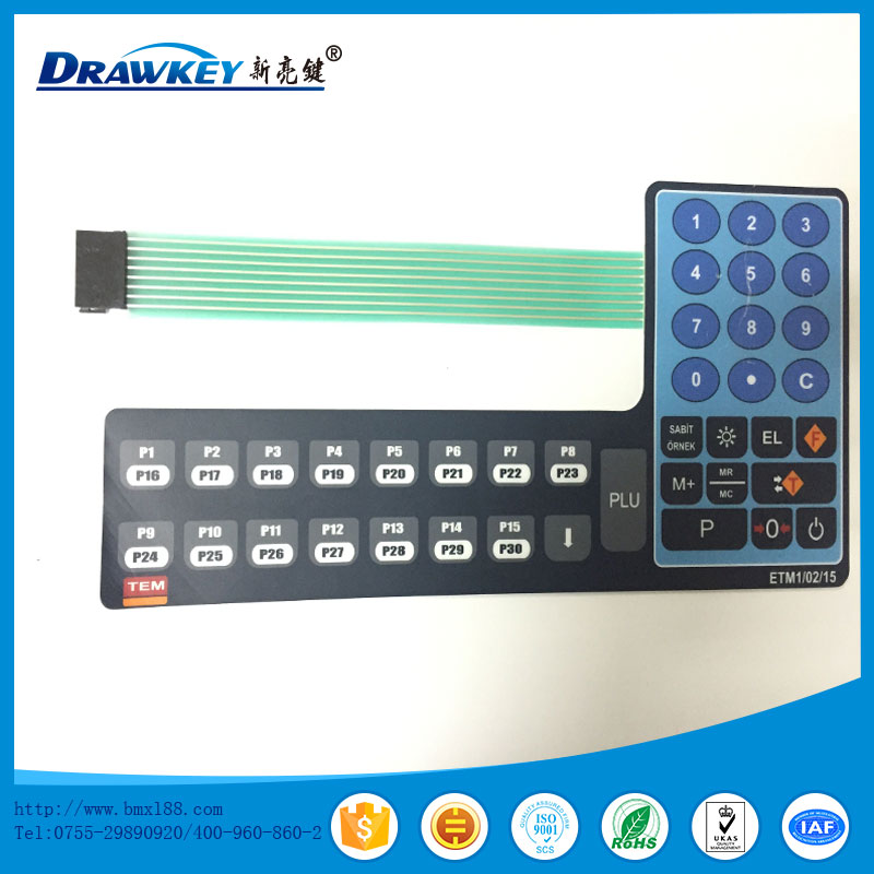 薄膜面板,按鍵面板,薄膜面板開關(guān)印刷,薄膜開關(guān)