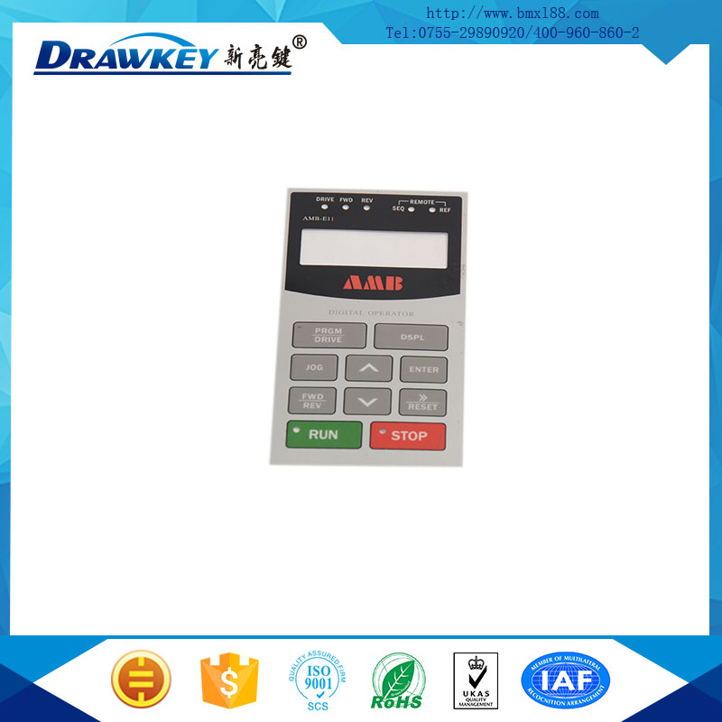 帶按鍵薄膜開關(guān)面貼,防水IP6薄膜按鍵,按鍵面板