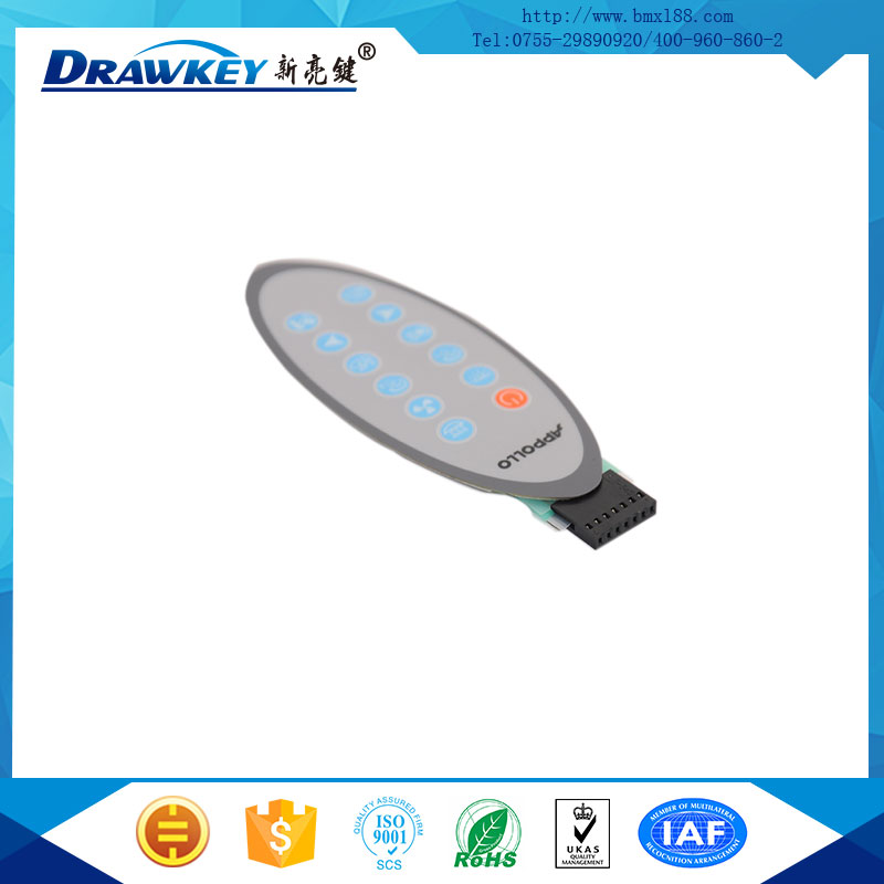 遙控器按鍵,pet薄膜開關(guān)面板,柔性薄膜開關(guān)