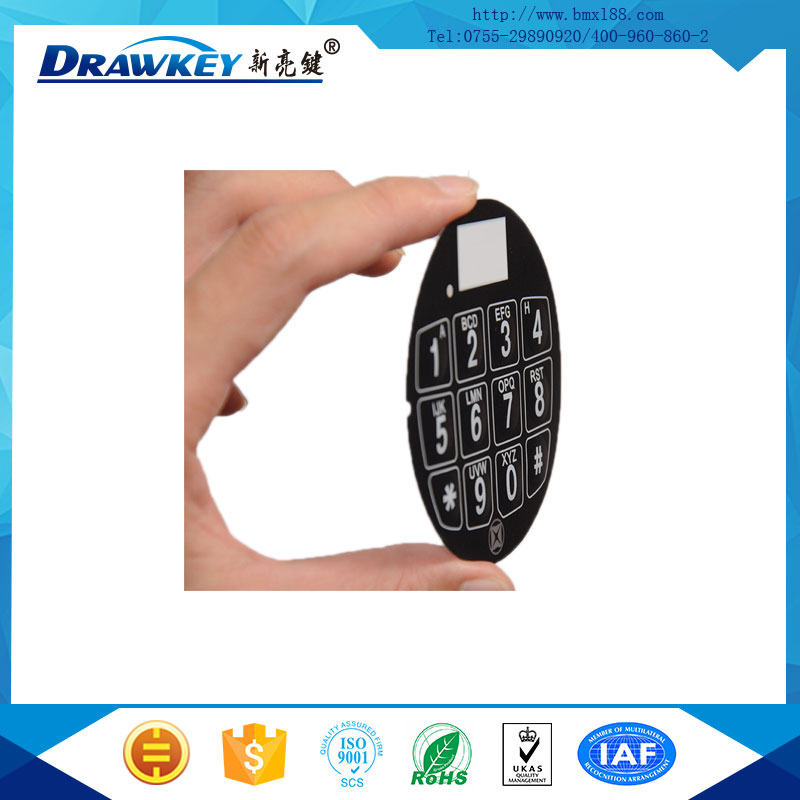 數(shù)字薄膜面貼,pet線路板,薄膜數(shù)字按鍵面板