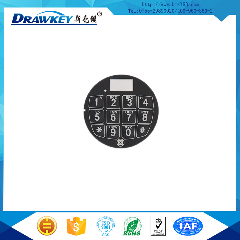 薄膜數(shù)字按鍵面板,按鍵膜,柔性線路板