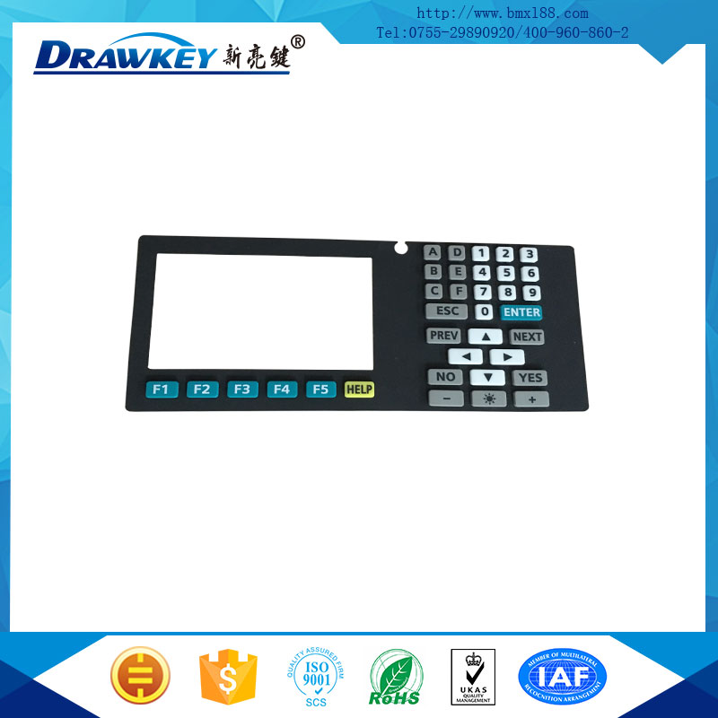 粘硅膠薄膜面板,粘硅膠薄膜按鍵,輕觸式薄膜開關(guān)