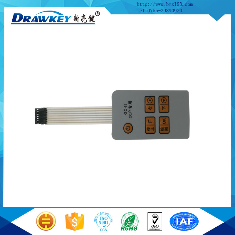 pet線路板,帶按鍵薄膜開關(guān)面貼,機(jī)械薄膜按鍵