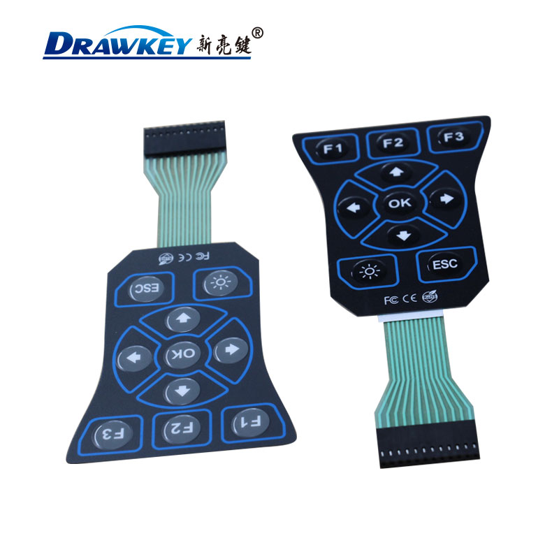 專業(yè)生產(chǎn)pc工業(yè)機械薄膜面板,面板薄膜開關(guān),工業(yè)工控薄膜開關(guān)公司定制