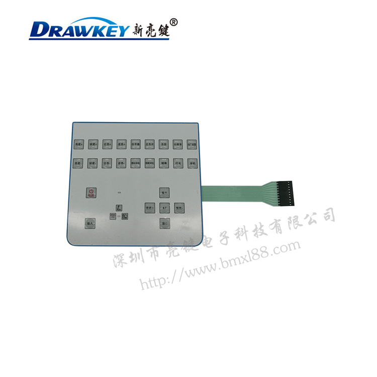 薄膜開(kāi)關(guān)線路,帶按鍵薄膜開(kāi)關(guān),工業(yè)機(jī)械開(kāi)關(guān)